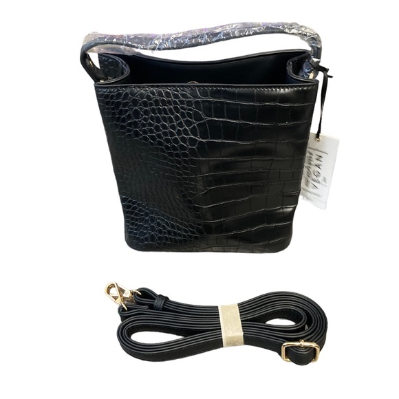 Aota All Of The‎ Above Elena Bucket Bag Vegan Leather Black - Picture 4 of 6